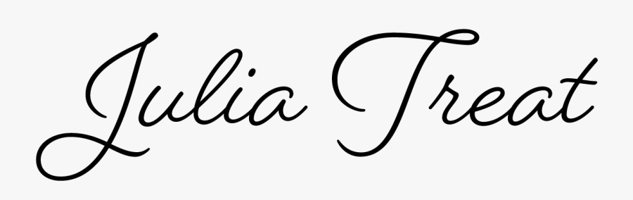 Julia Treat - Calligraphy, Transparent Clipart
