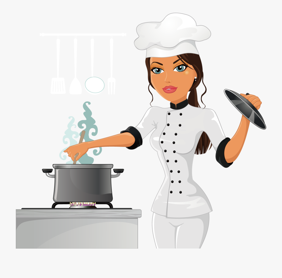 Transparent Chief Cook Clipart - Cook Chef Icon Png, Transparent Clipart