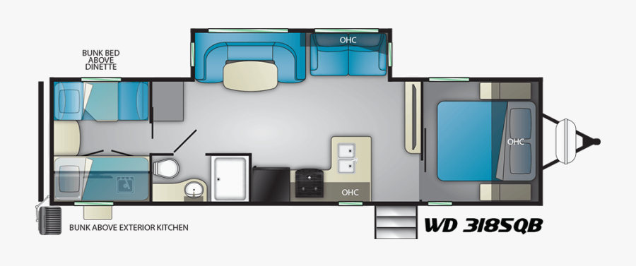 3185 Qb - 2019 Heartland Pioneer Qb300, Transparent Clipart