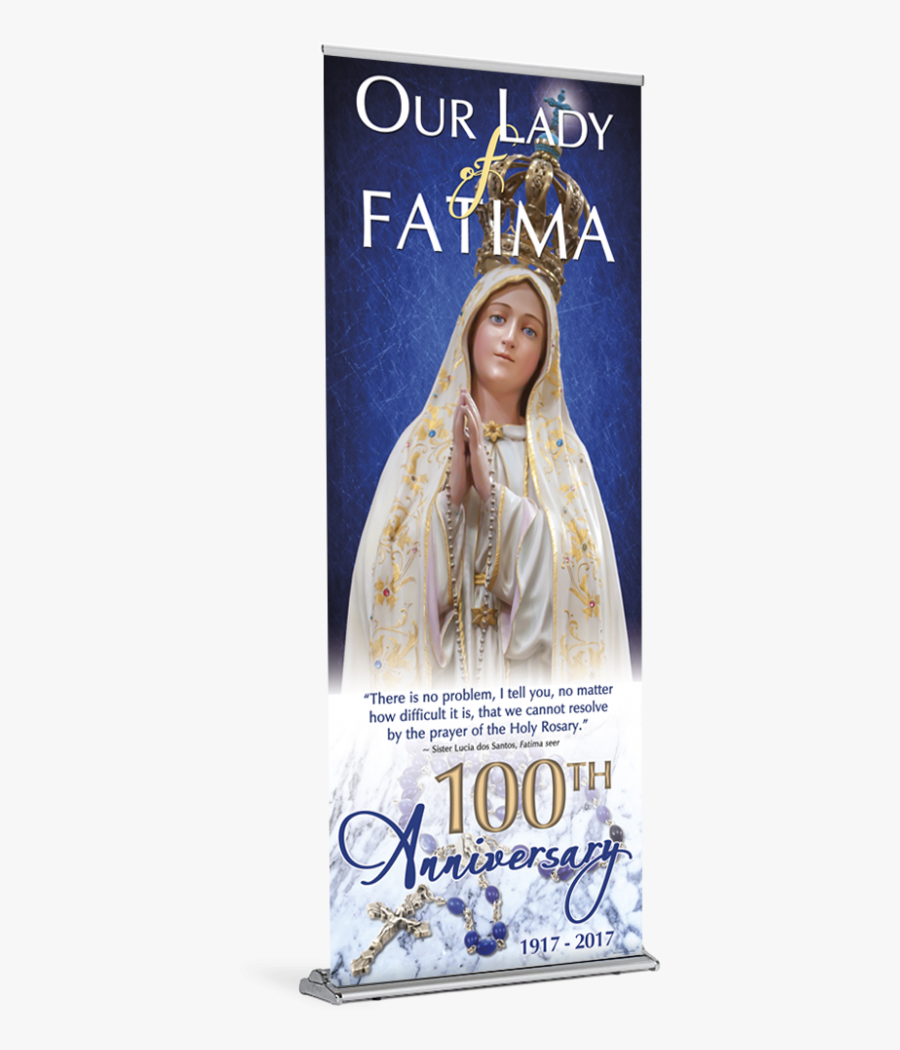 Our Lady Of Fatima Banner, Transparent Clipart