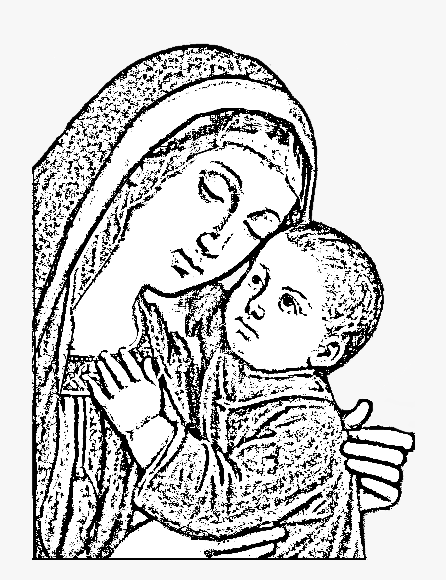 Our Lady Of Good Counsel By Pasquale Sarullo - Our Lady Clipart, Transparent Clipart