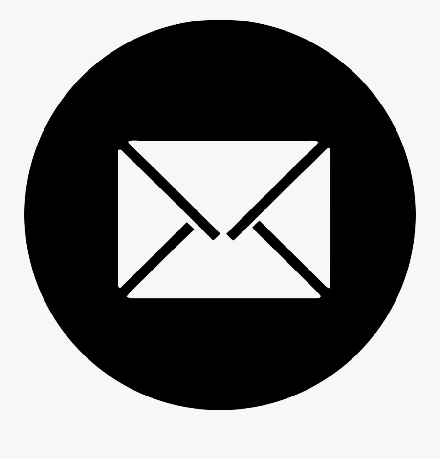 Email Icon Circle, Transparent Clipart