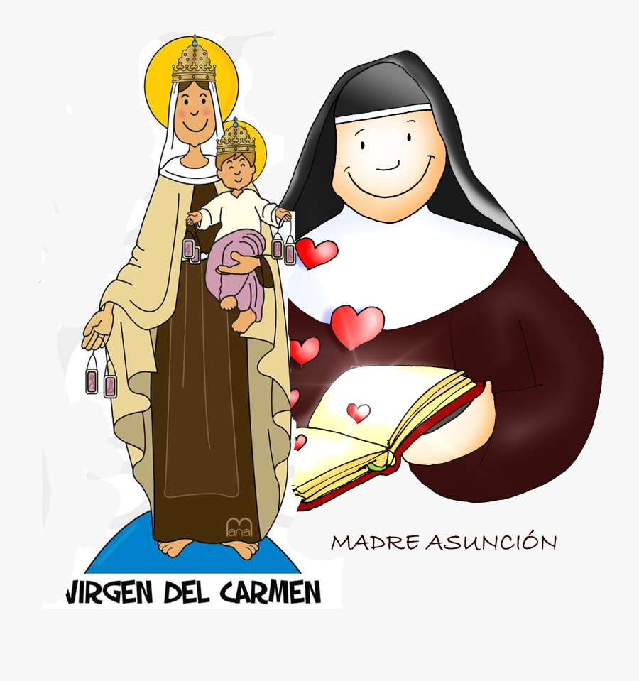 Mother, Our Lady Of Mount Carmel, Carmelites, Woman, - Hermanas Carmelitas Del Sagrado Corazon De Jesus, Transparent Clipart