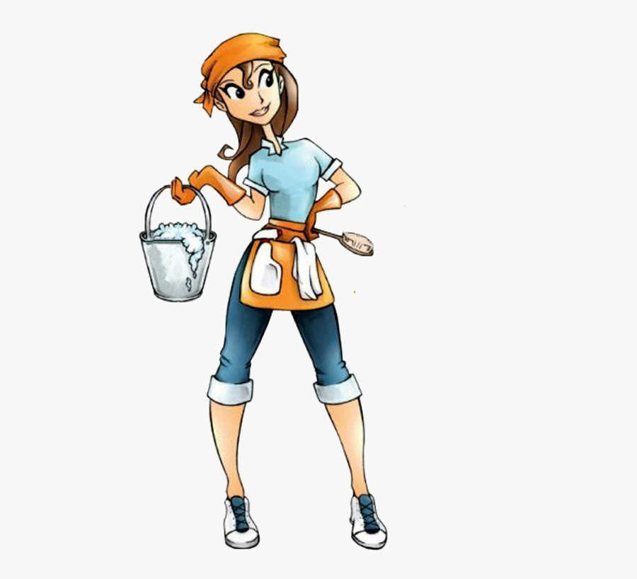 Clip Art Cleaning Lady, Transparent Clipart