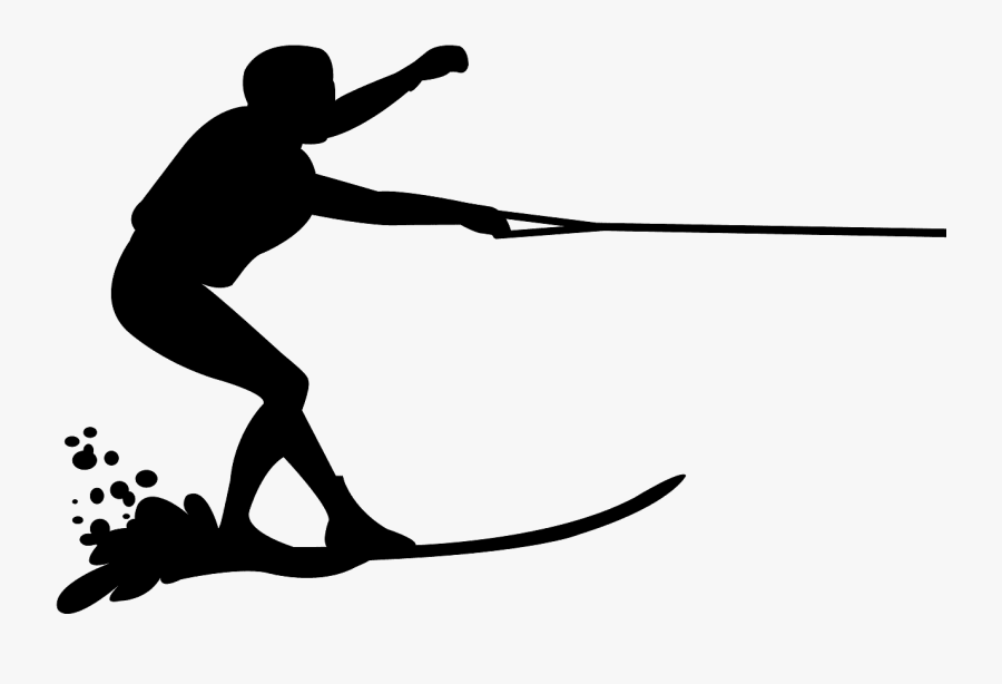 Water Skier Free Clip Art, Transparent Clipart