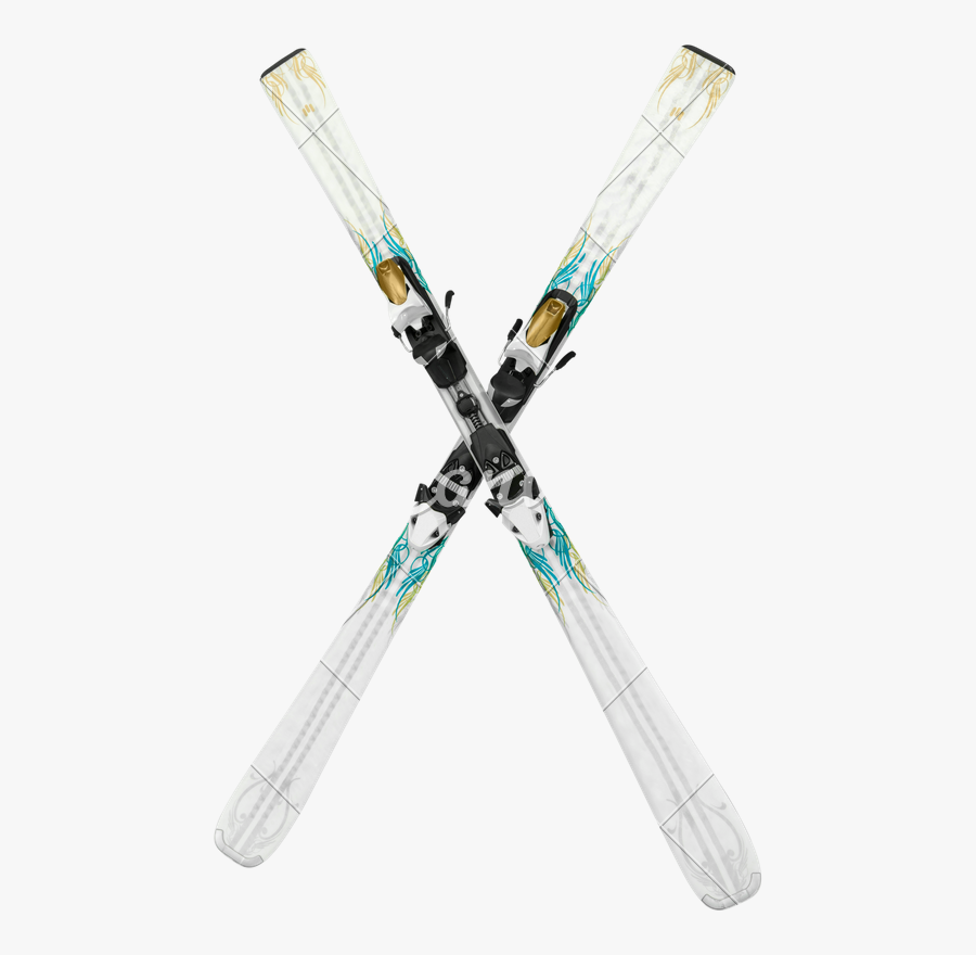 Clip Art White Photos By Canva - Skis Crossed, Transparent Clipart