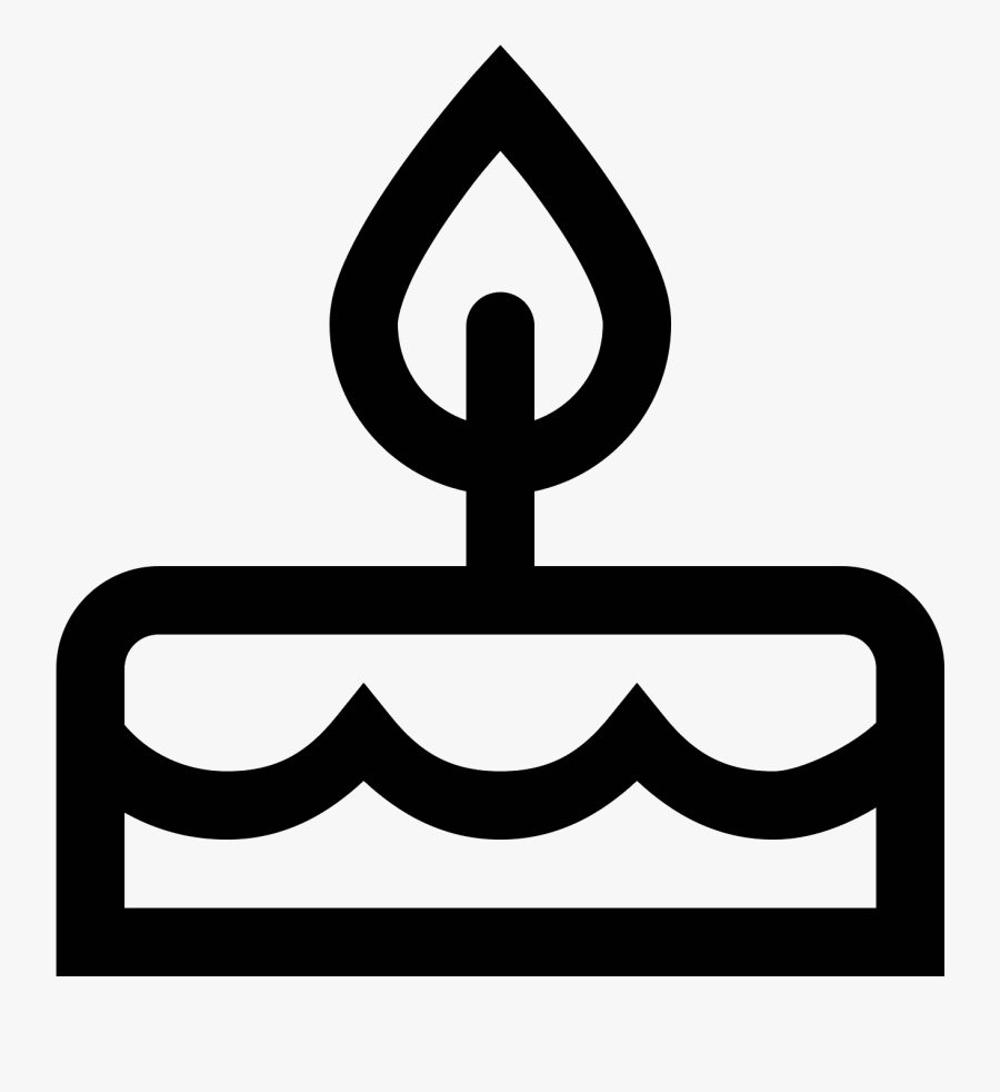 Birthday Cake Icon - Birthday Cake Logo Png, Transparent Clipart
