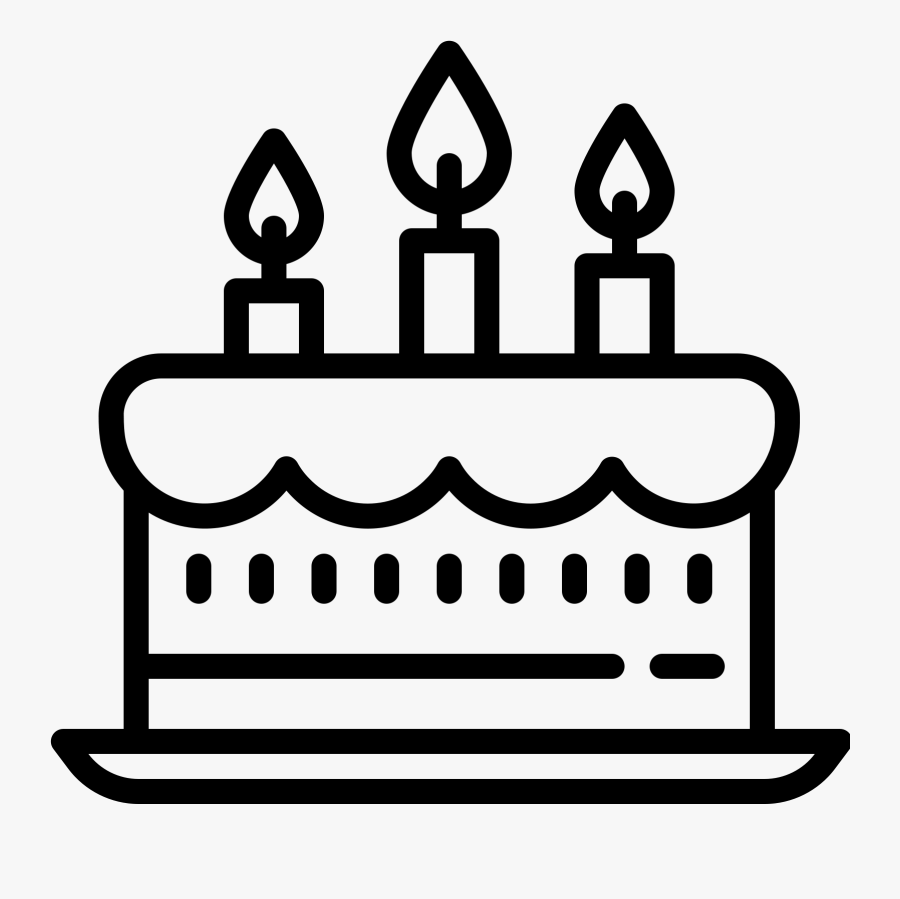 Birthday Cake Icon, Transparent Clipart