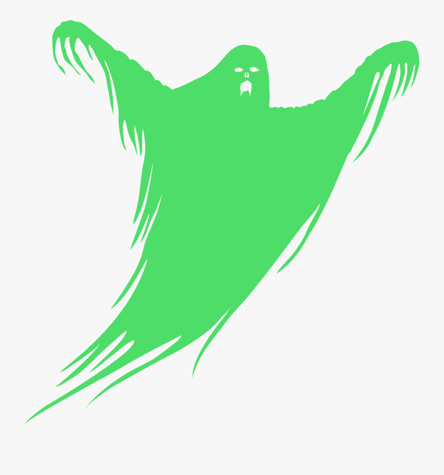 Ghost Silhouette, Transparent Clipart