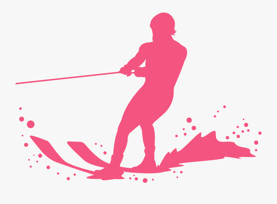 Esqui Acuatico Silueta, Transparent Clipart