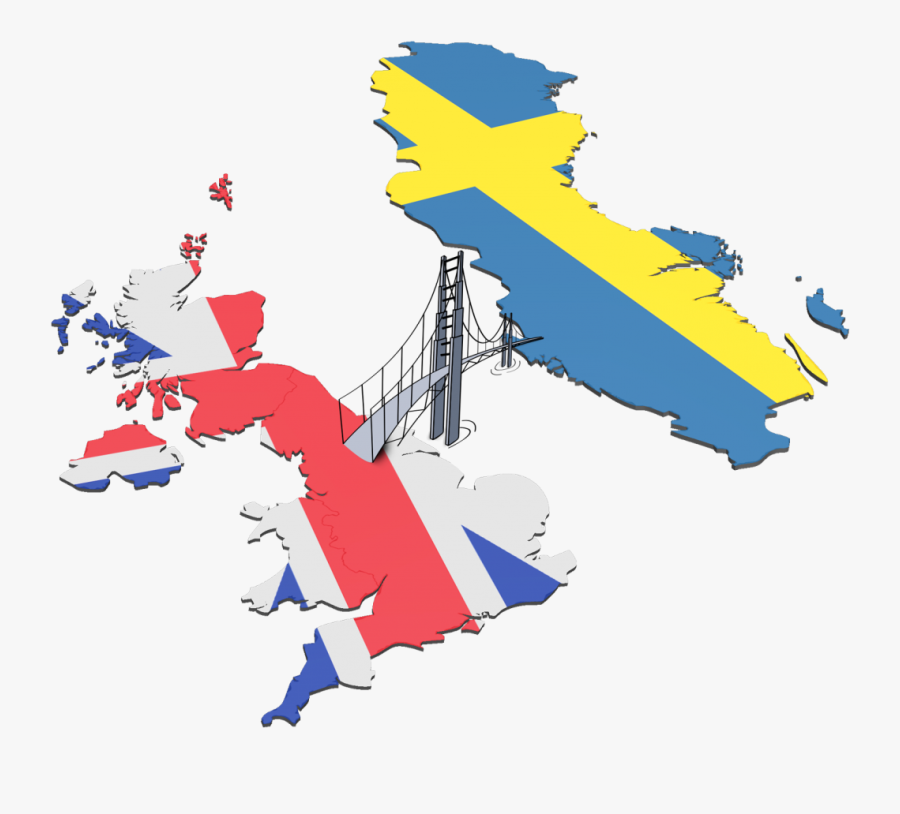 Building A Bridge Between The United Kingdom And Sweden - Illustration, Transparent Clipart