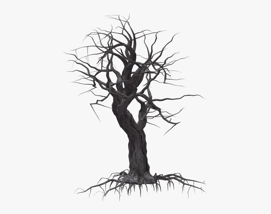 Transparent Spooky Clipart - Spooky Trees Transparent Background, Transparent Clipart