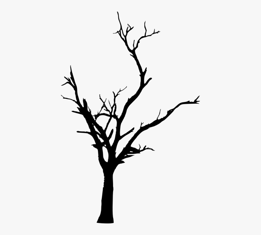 Dead Tree Silhouette Png - Dead Tree Transparent Background, Transparent Clipart