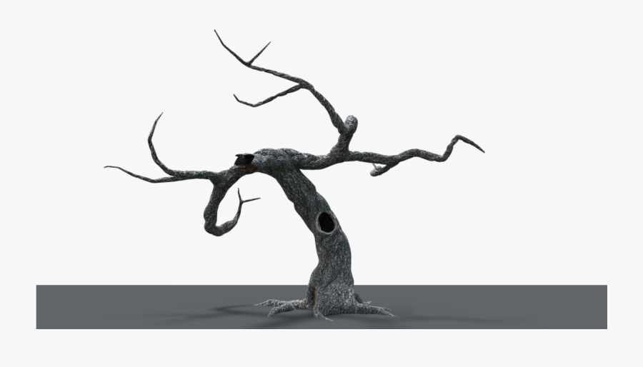 Spooky Tree - Monochrome - Driftwood, Transparent Clipart