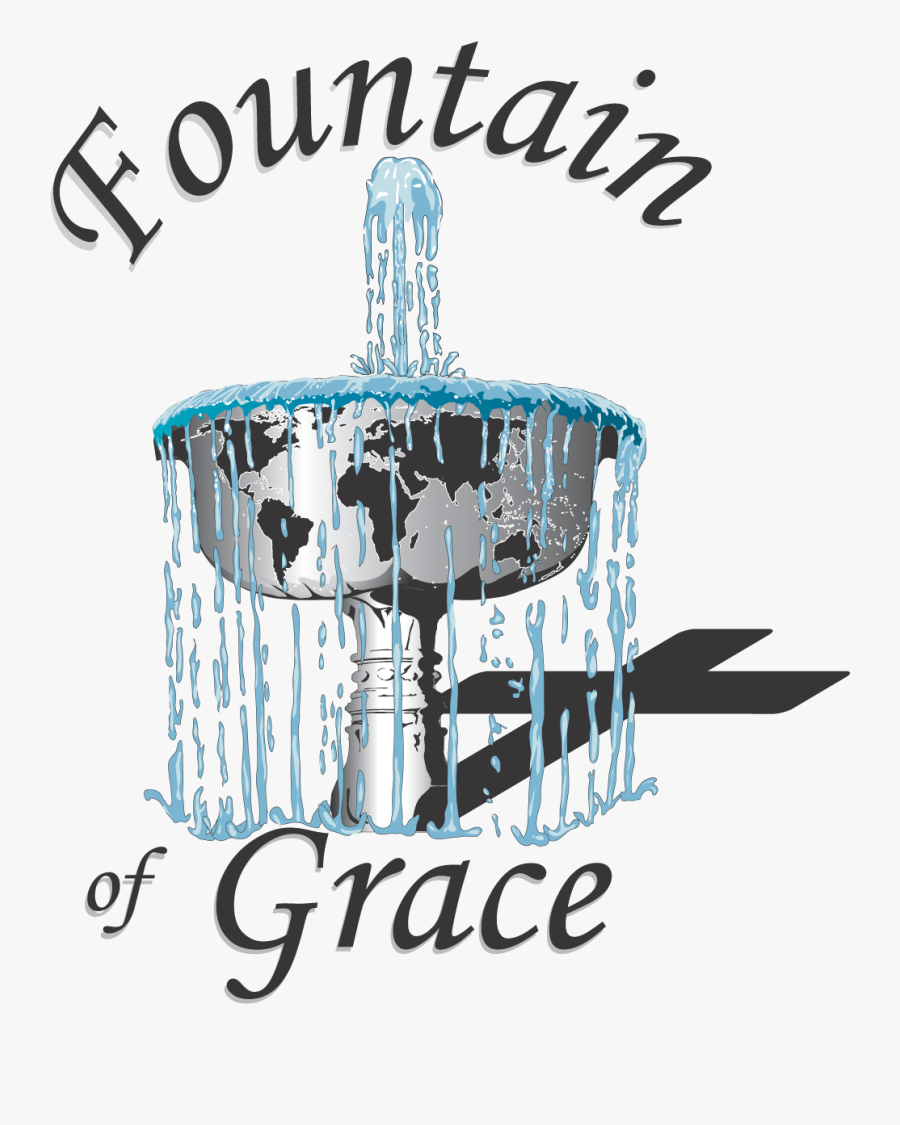 Fountain Of Grace Logo - World With Fountain Logo, Transparent Clipart