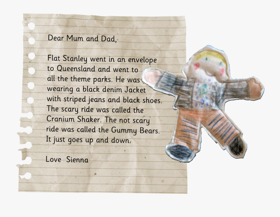 Flat Stanley - Teddy Bear, Transparent Clipart