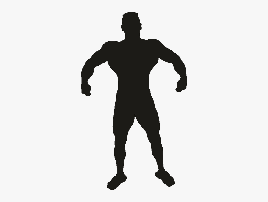 Vitruvian Man Fitness Centre Silhouette Clip Art - Man Silhouette, Transparent Clipart