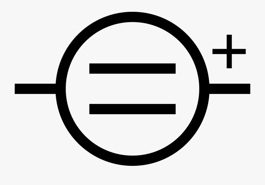 Angle,area,text - Symbol Of Dc Power Supply, Transparent Clipart