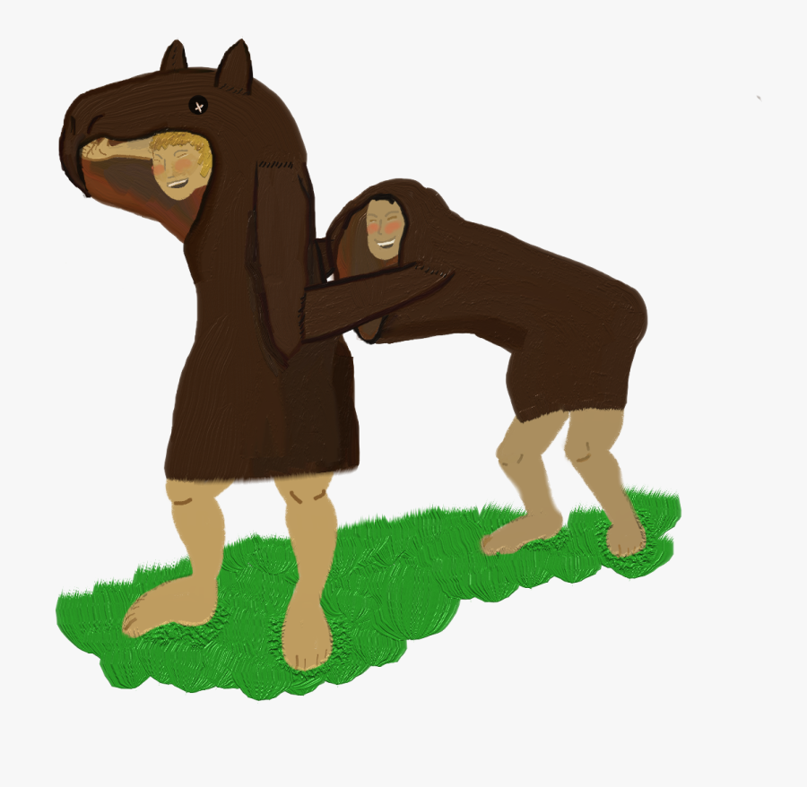 Rf Monks In A - Horse Costume Clip Art, Transparent Clipart