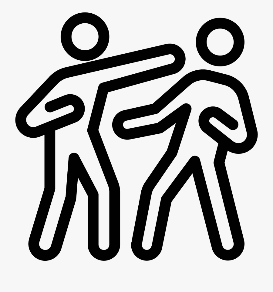 Transparent Quarrel Clipart - Two People Fighting Drawing, Transparent Clipart