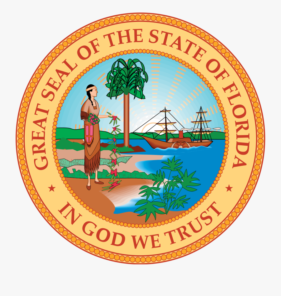File Stateseal Svg Wikimedia - Florida's Seal, Transparent Clipart