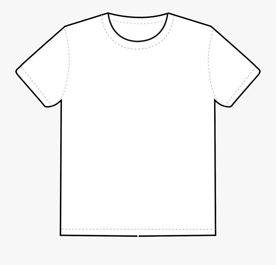 Black T Shirt Template Png, Transparent Clipart