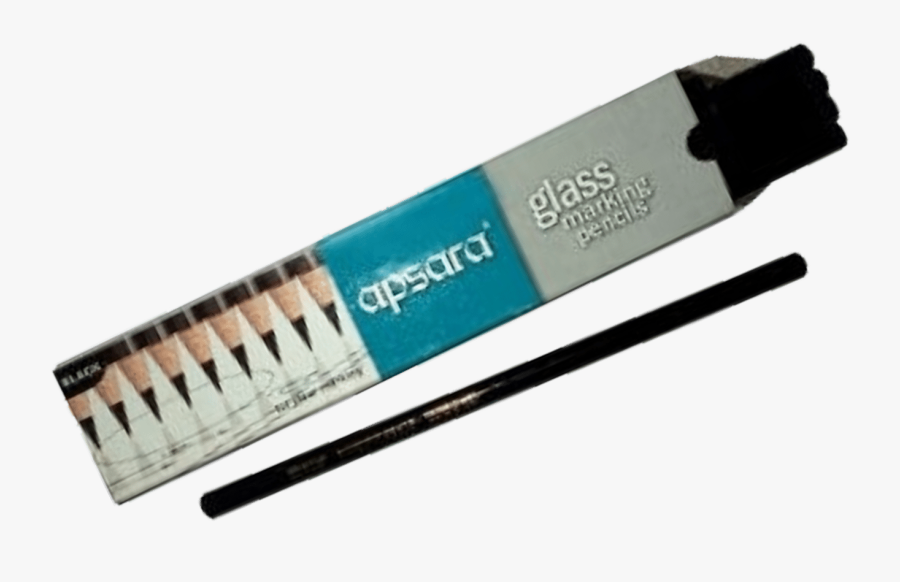 Apsara Glass Marking Black Pencil Box - Apsara Glass Marking Pencil Png, Transparent Clipart