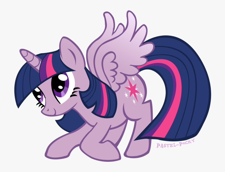 Cute Purple Horse Bowing By Pastel Pocky - Purple My Little Pony Drawing, Transparent Clipart
