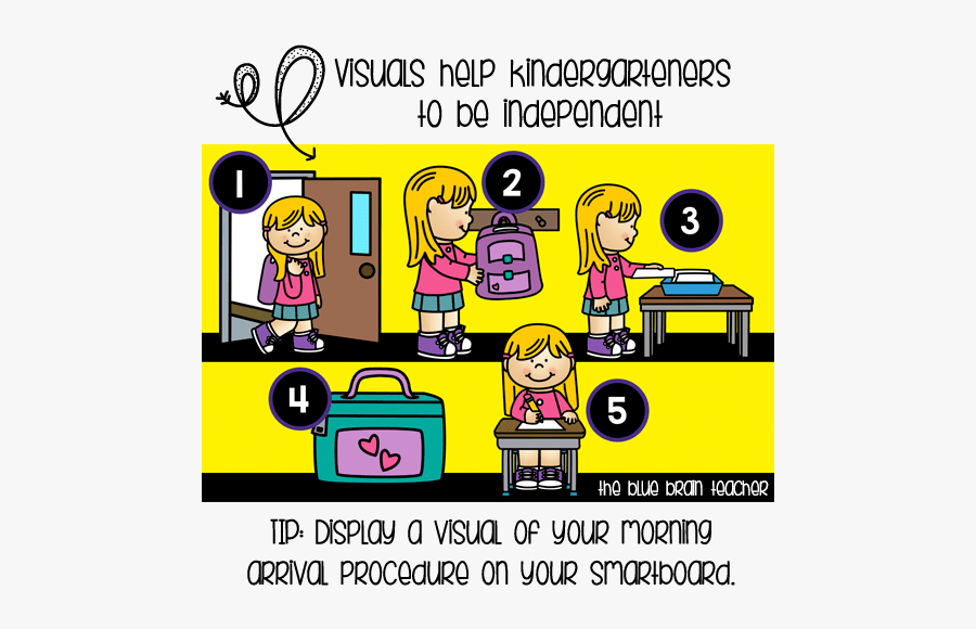 Morning Procedures For Kindergarten, Transparent Clipart