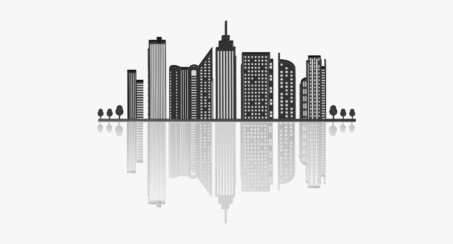 Skyline Building Silhouette Like Hip Hop City - Raviraj Realty, Transparent Clipart