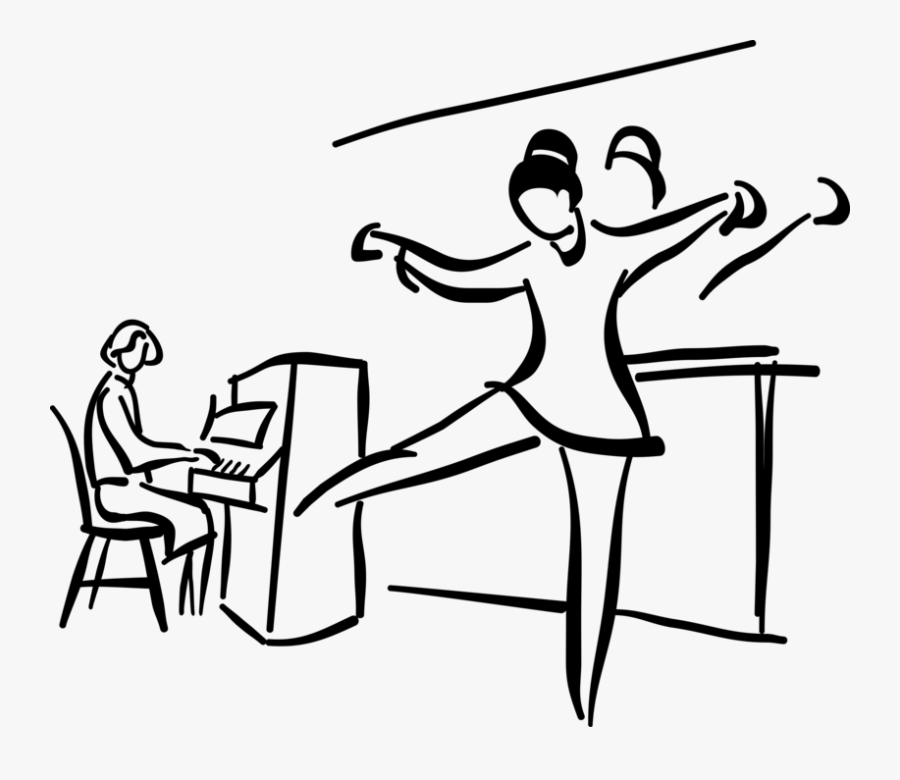 Ballet Vector Line, Transparent Clipart