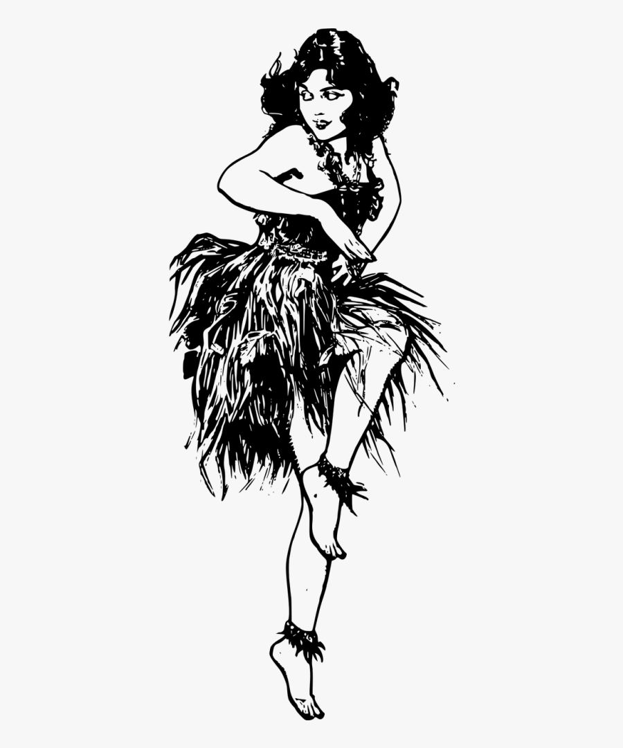 Transparent Hawaiian Dancer Clipart - Hula, Transparent Clipart