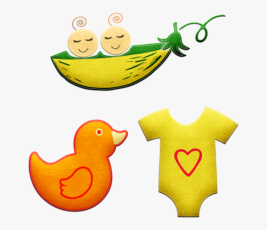 Baby In Pea Pod, Twins, Baby, Pea, Pod, Babies, Boy - Cartoon, Transparent Clipart