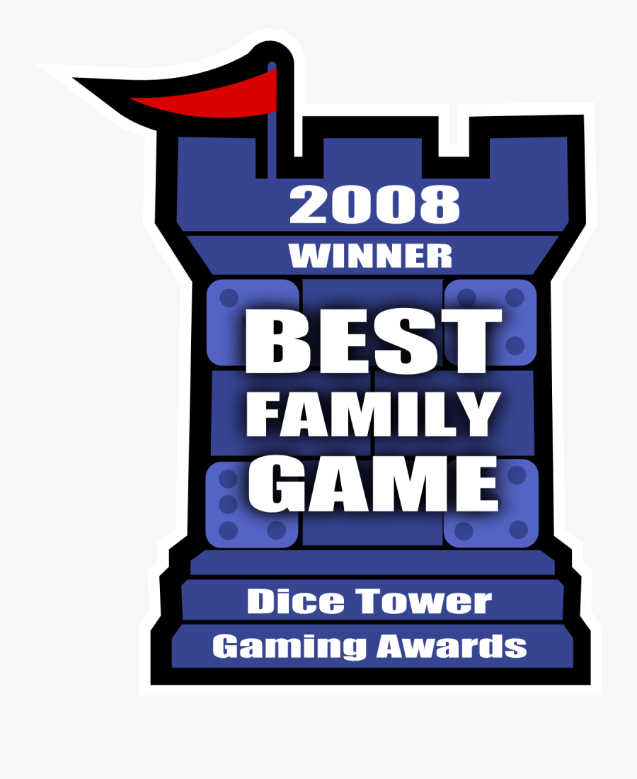 2008 Best Family Game Winner - Dice Tower, Transparent Clipart
