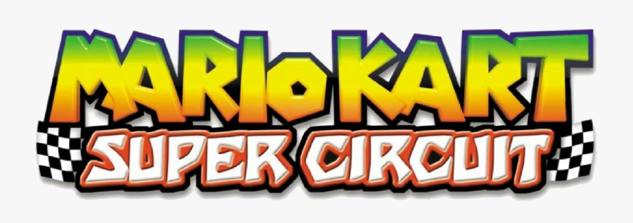 Super Mario Kart Png File - Mario Kart Super Circuit Logo, Transparent Clipart
