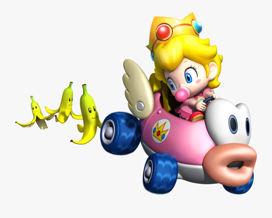 Baby Peach Mario Kart Wii, Transparent Clipart