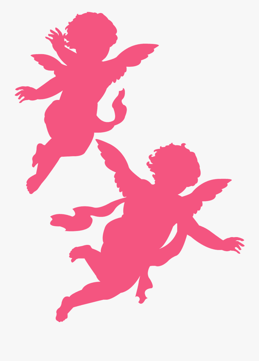 Silhueta De Anjinho, Transparent Clipart