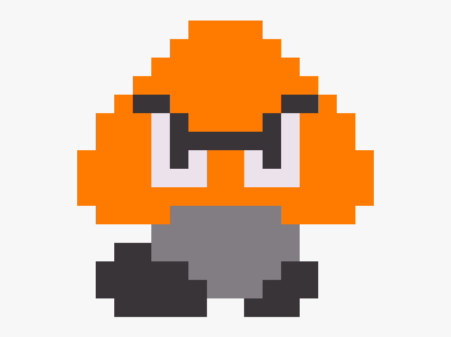 Goomba Transparent Mario Kart - 8 Bit Super Mario Bros Goomba, Transparent Clipart