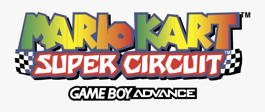 Mario Kart Super Circuit Logo Png Transparent Amp Svg - Graphic Design, Transparent Clipart