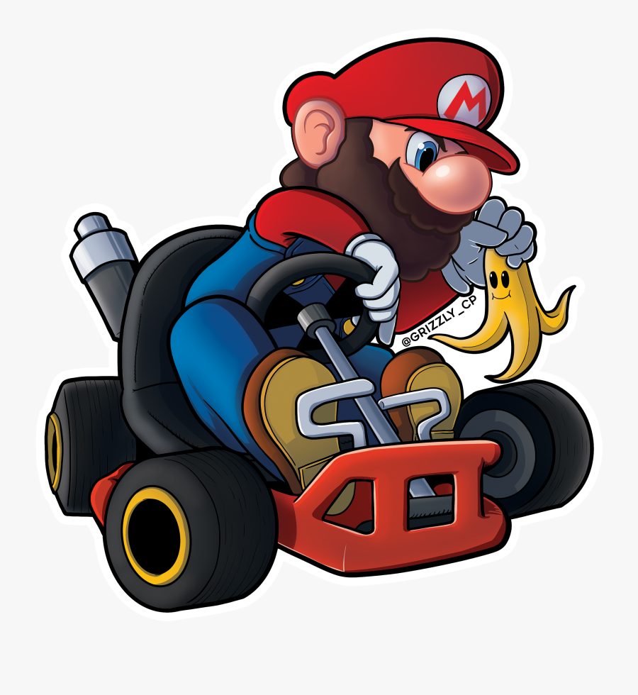 Image Of Mario Kart - Cartoon, Transparent Clipart