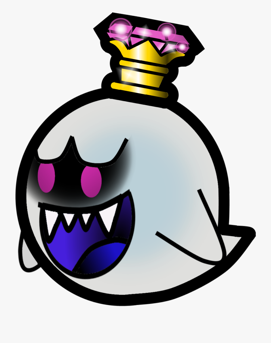 Paper Mario Mario Bros - Paper Mario King Boo, Transparent Clipart