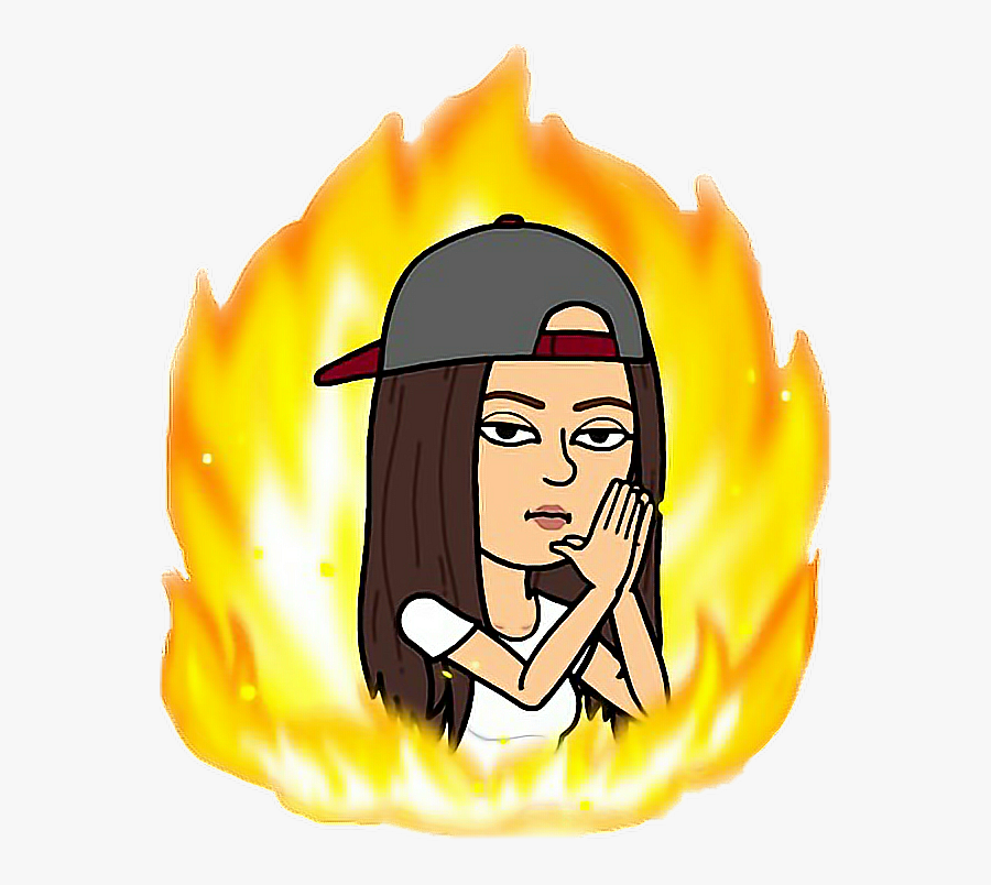 Transparent Fire Dog Clipart - Bitmoji On Fire, Transparent Clipart