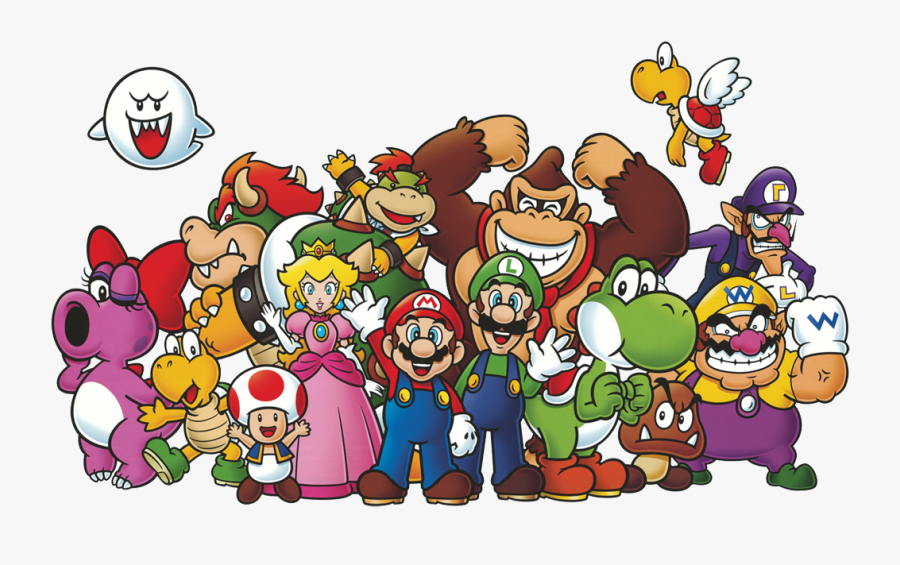 Super Mario All Characters, Transparent Clipart