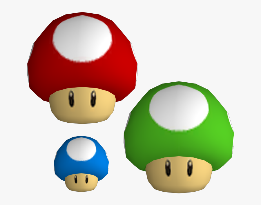 Mario Mushroom Vector - Mario Bros 64 Mushroom, Transparent Clipart