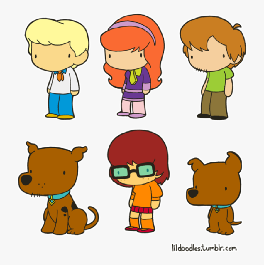 Little Gang Pinned From - Cartoon Scooby Doo Drawing, Transparent Clipart