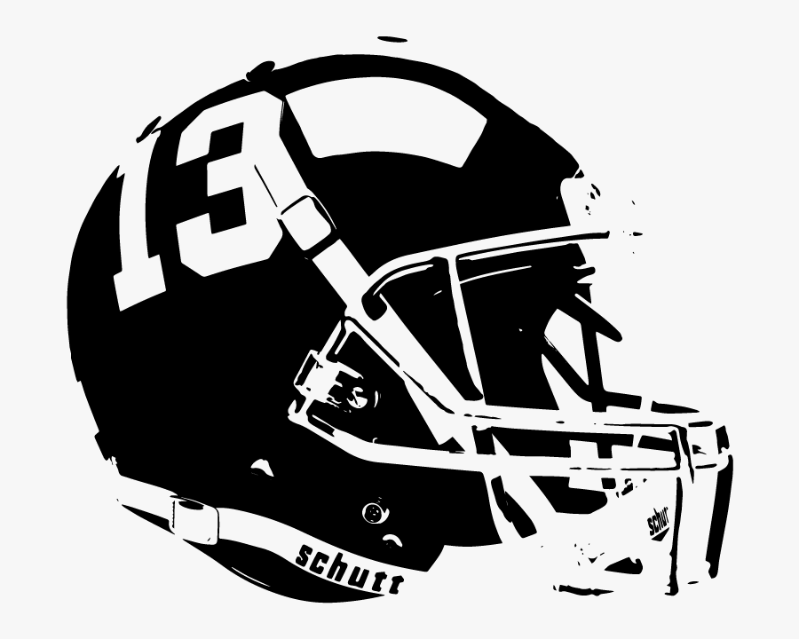 Transparent Football Helmet Clipart Black And White - American Football Helmet Vector, Transparent Clipart