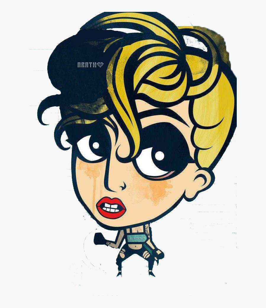 Transparent Lady Gaga Png - Lady Gaga Caricatura Marry The Night, Transparent Clipart