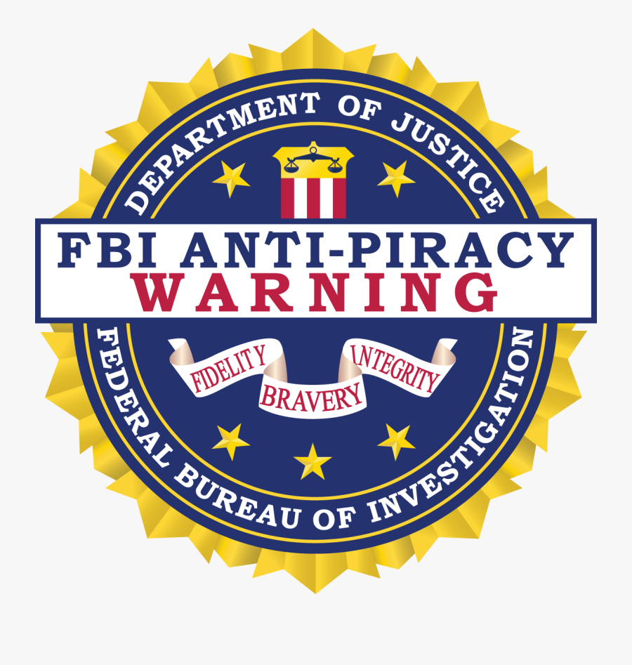 Fbi Logo Png - Fbi Anti Piracy Warning Logo Png, Transparent Clipart