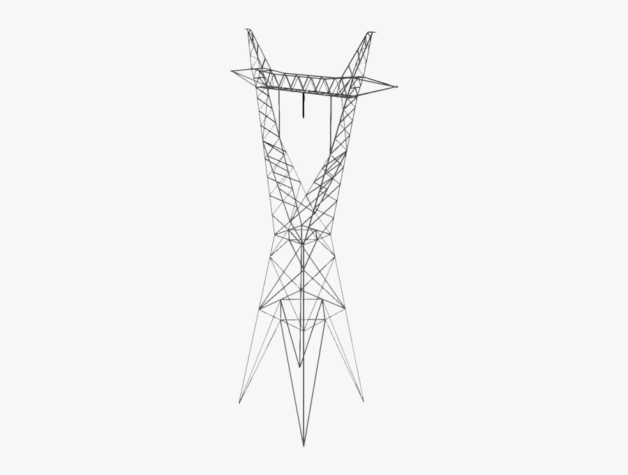 Transmission Tower Png Transparent Image - Sketch, Transparent Clipart