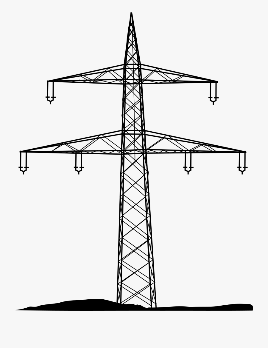 Electricity Pylon Png, Transparent Clipart
